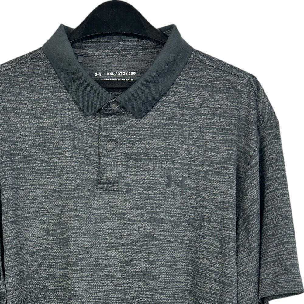 Under Armour The Performance Polo Men's XXL Golf Wicking Stretch Heather Grey